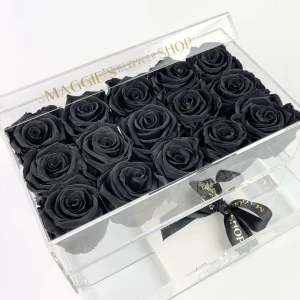 B&BA 15 Velvet Black Eternity Roses