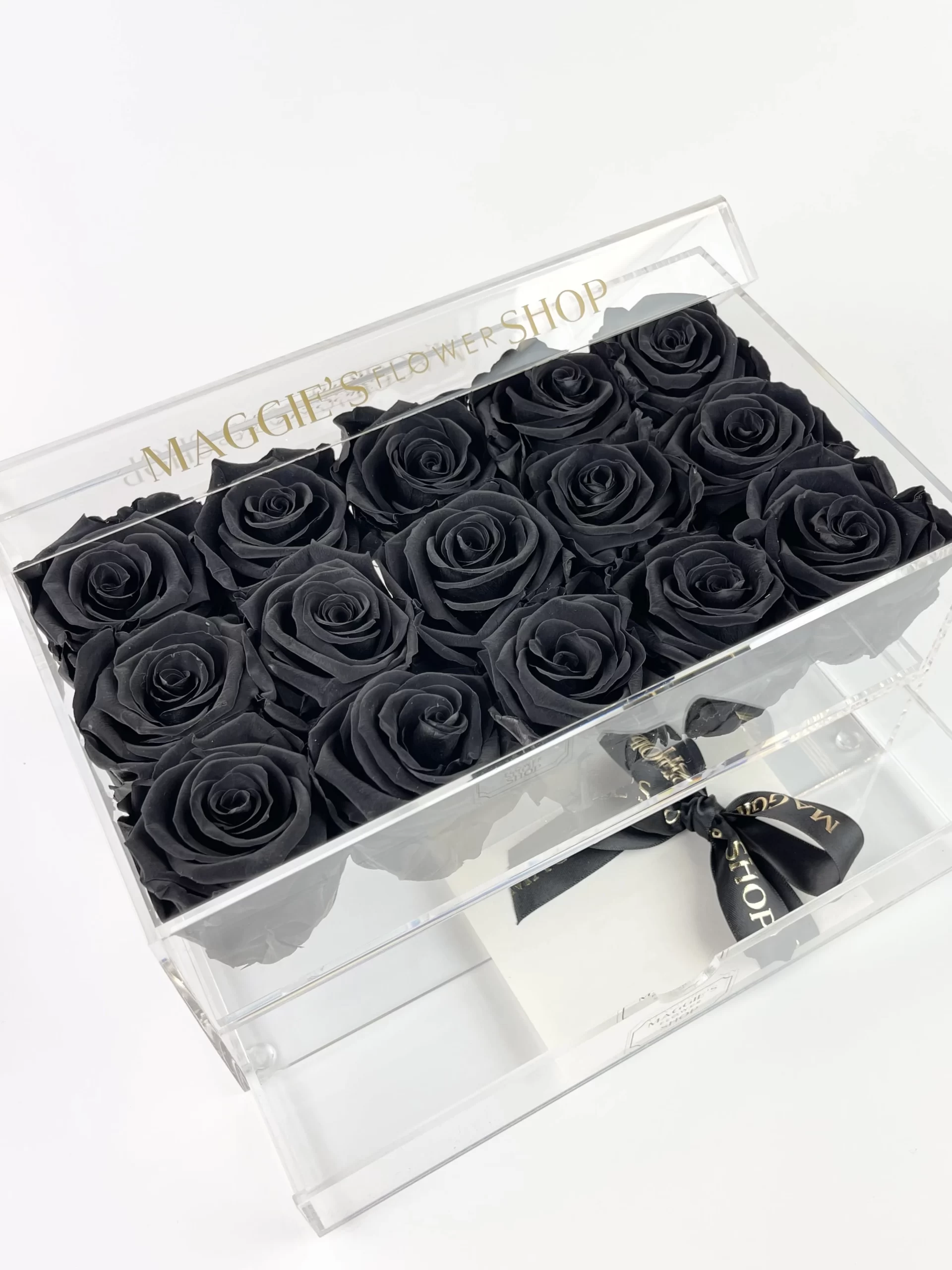 B&BA 15 Velvet Black Eternity Roses