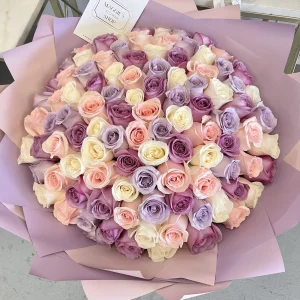 B&BA 100 Mix Rose Bouquet